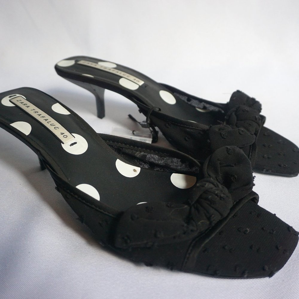 Zara Polka-Dot Kitten heels